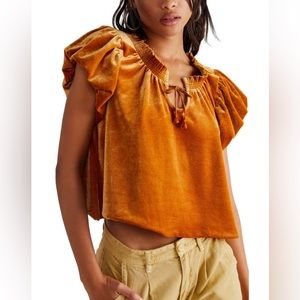 NWT Free People velvet top